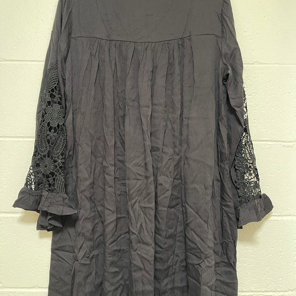 RUSTTYDUSTTY GUIPURE LACE INSERT SMOCK DRESS - Picture 11 of 11